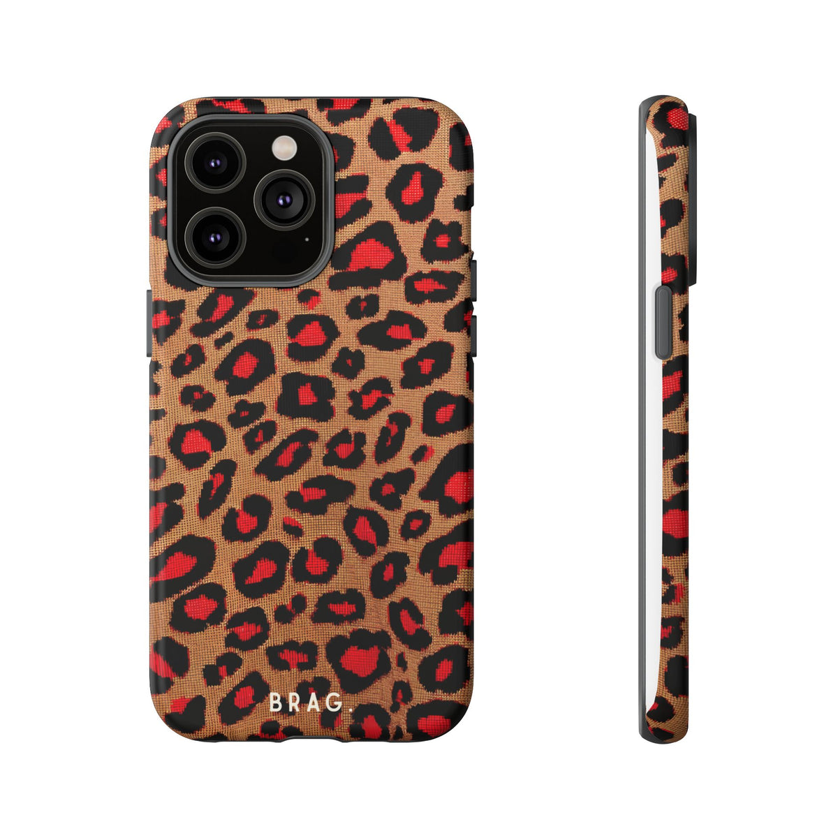 Fire Leo Leopard Tough Phone Case – Shockproof Protective iPhone Cover