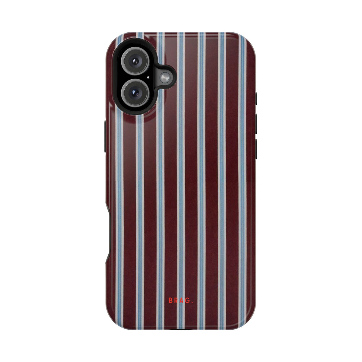 Maroon Lines Magnetic Impact-Resistant Phone Case
