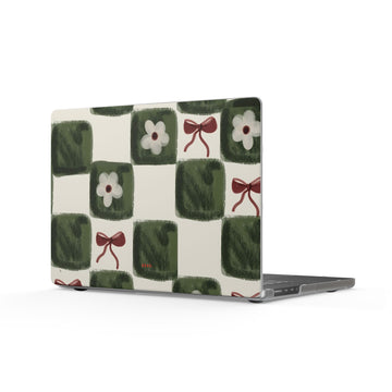 Garden Mosaic Matte MacBook Case — Slim Protective Laptop Cover