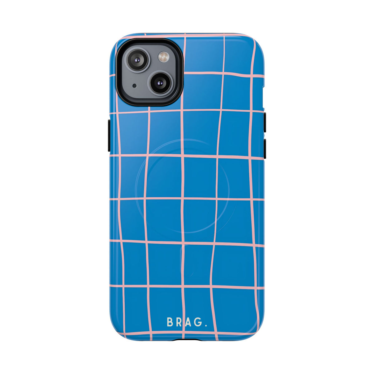 Coastal Grid MagSafe Tough Phone Case — Magnetic Protective Cover