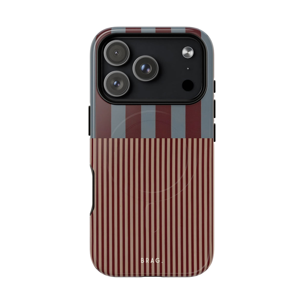 Candy Stripe MagSafe Tough Phone Case — Magnetic Protective Cover