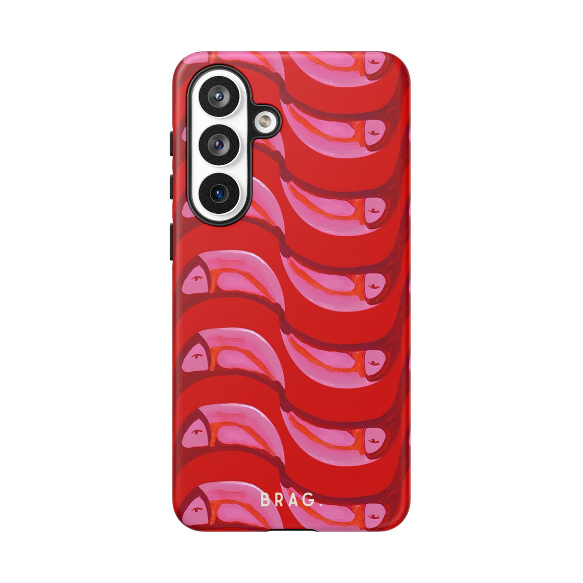 Pink Current Tough Phone Case – Shockproof Protective iPhone Cover