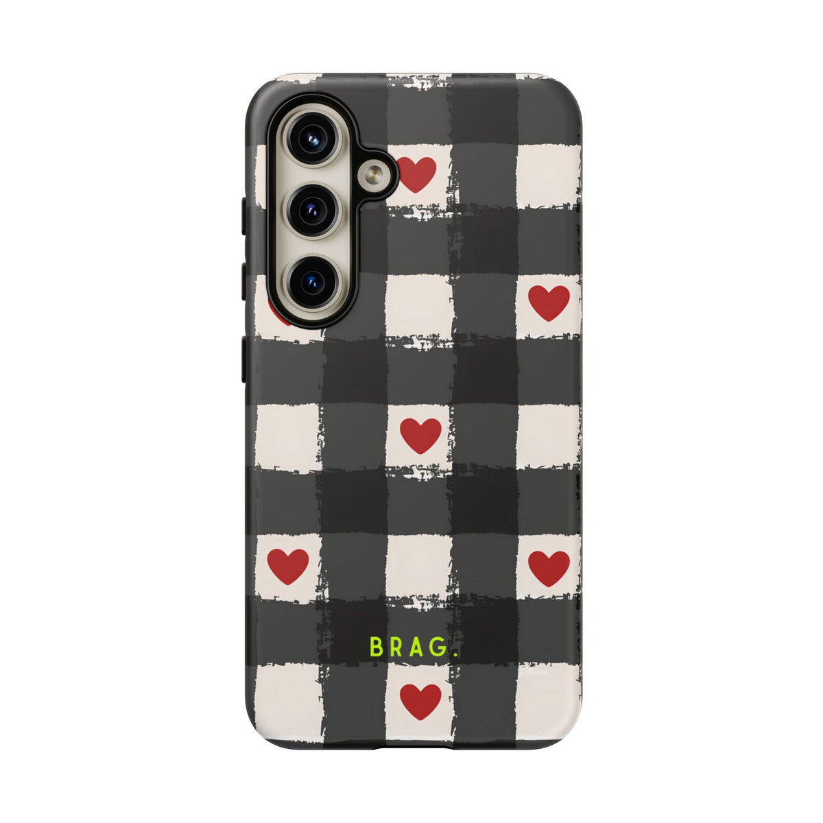 Lucky Heart Tough Phone Case – Shockproof Protective iPhone Cover