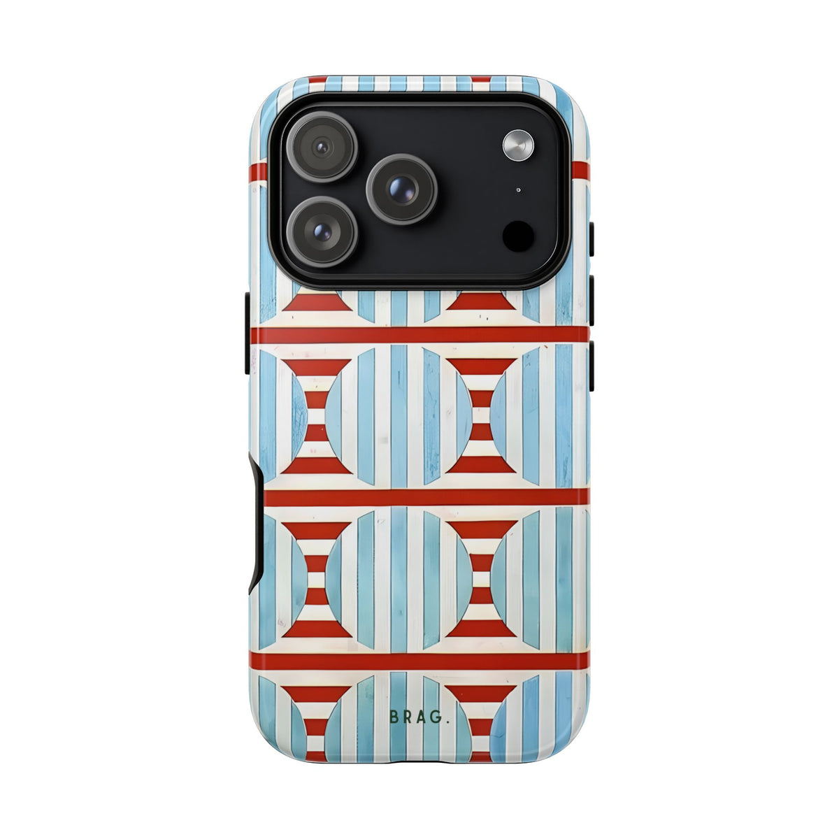 Riviera Stripe Tough Phone Case – Shockproof Protective iPhone Cover