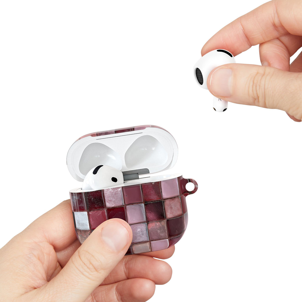 Cherry Tile AirPod Case – Slim Protective Charging Case