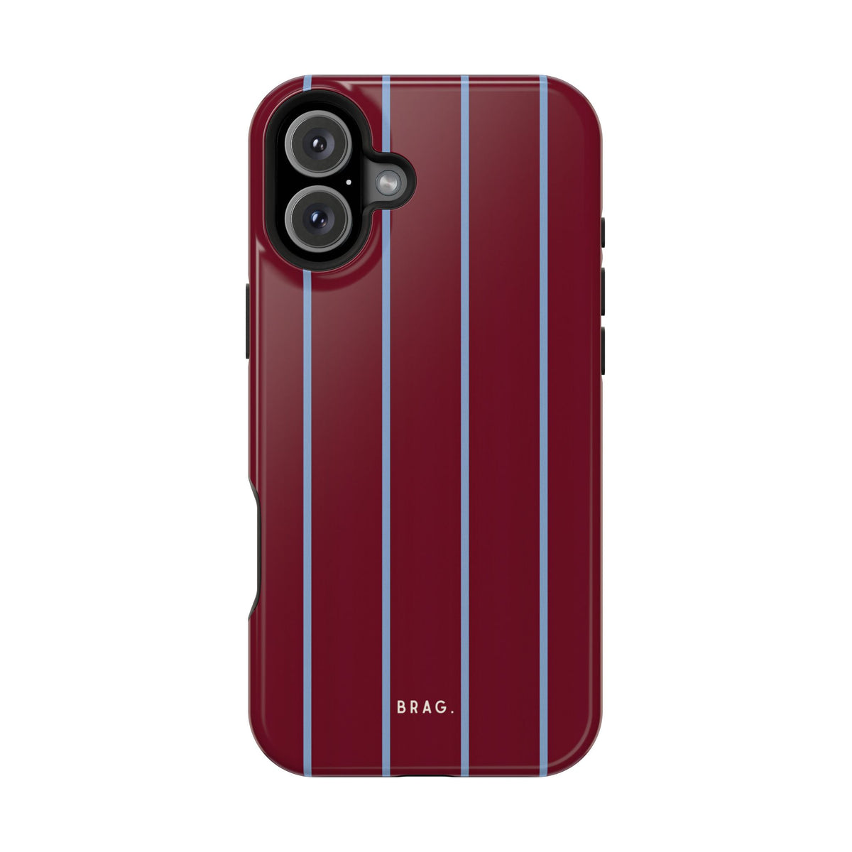 Bordeaux Stripe Magnetic Impact-Resistant Phone Case