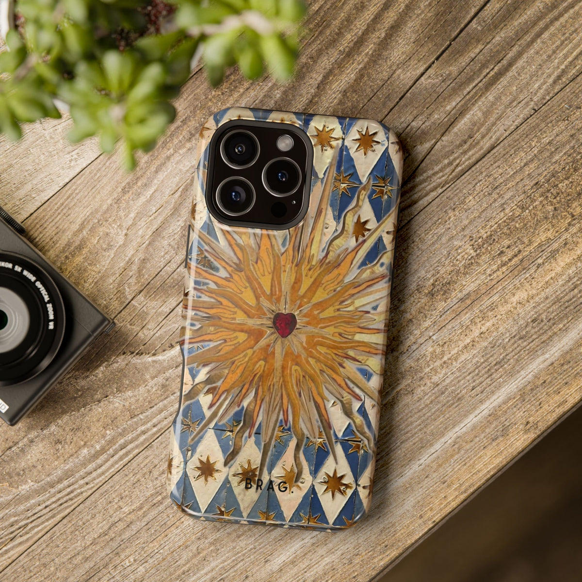 Fortune Heart Magnetic Impact-Resistant Phone Case