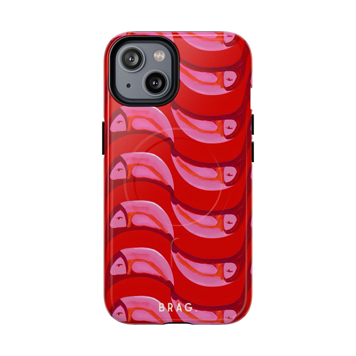 Pink Current MagSafe Tough Phone Case — Magnetic Protective Cover