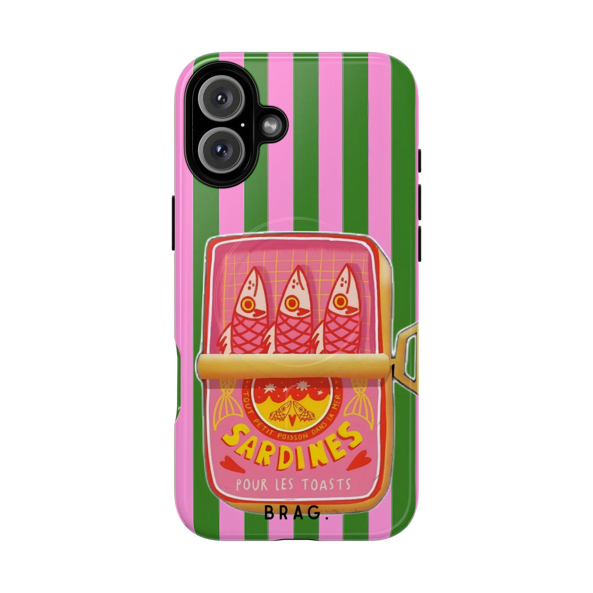 Tinned Pink MagSafe Tough Phone Case — Magnetic Protective Cover