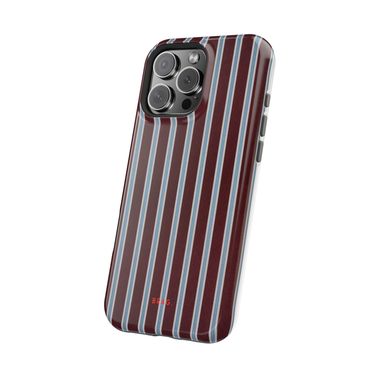 Maroon Lines Magnetic Impact-Resistant Phone Case