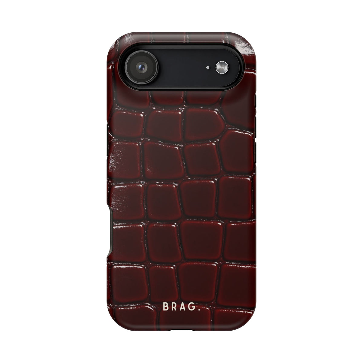 Cherry Leather Magnetic Impact-Resistant Phone Case
