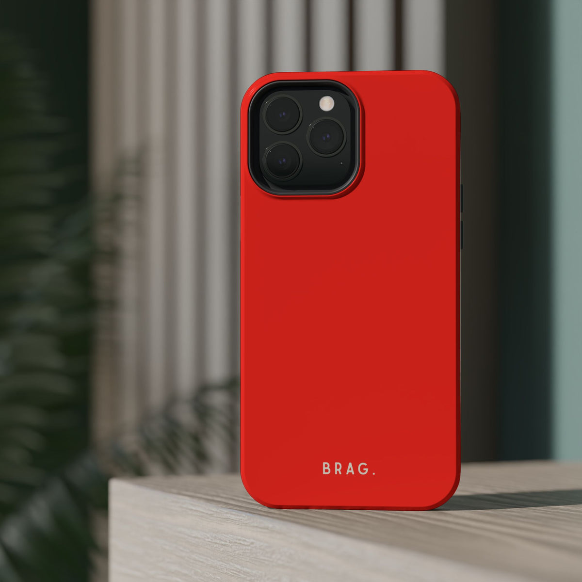 Brag Red Magnetic Impact-Resistant Phone Case