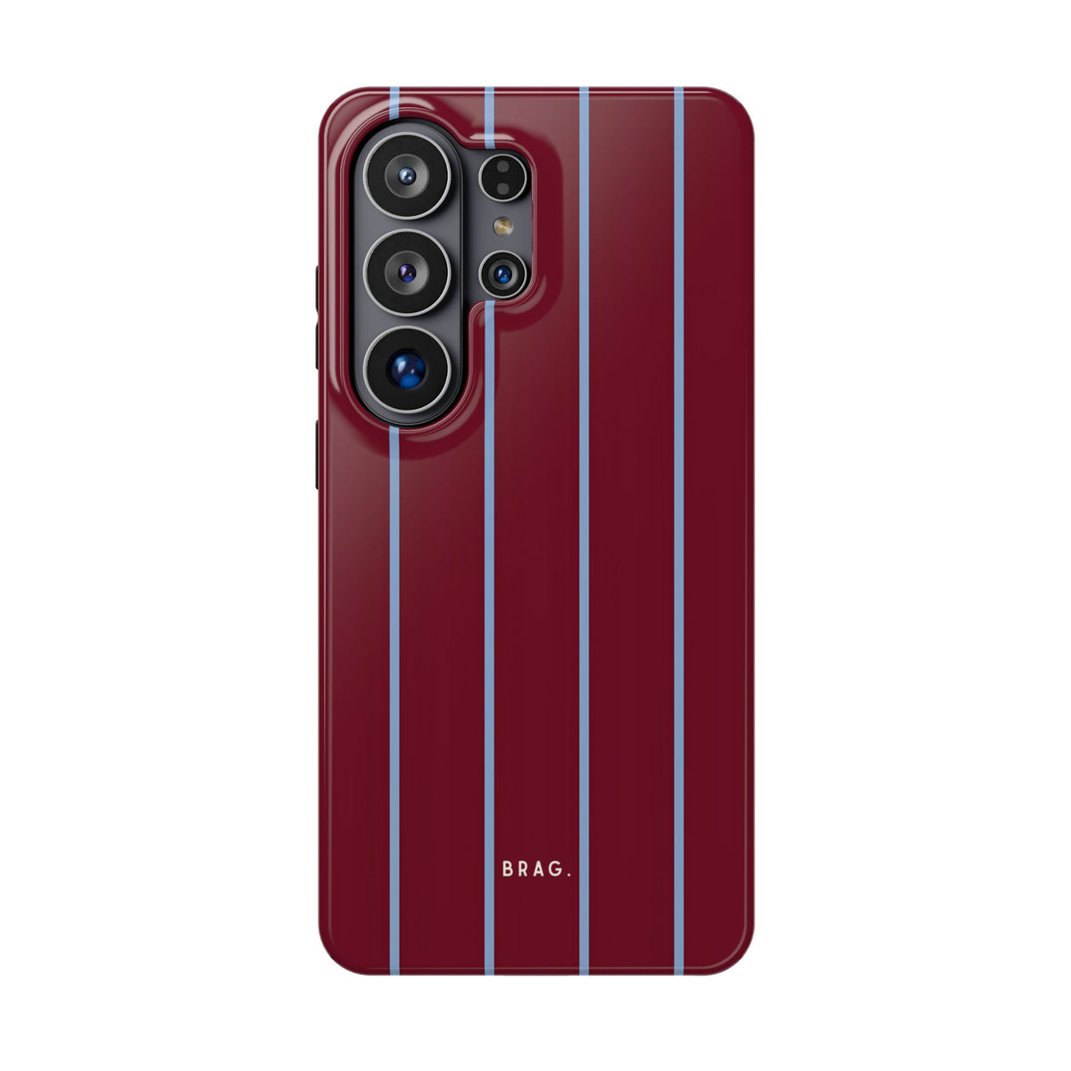 Bordeaux Stripe Magnetic Impact-Resistant Phone Case