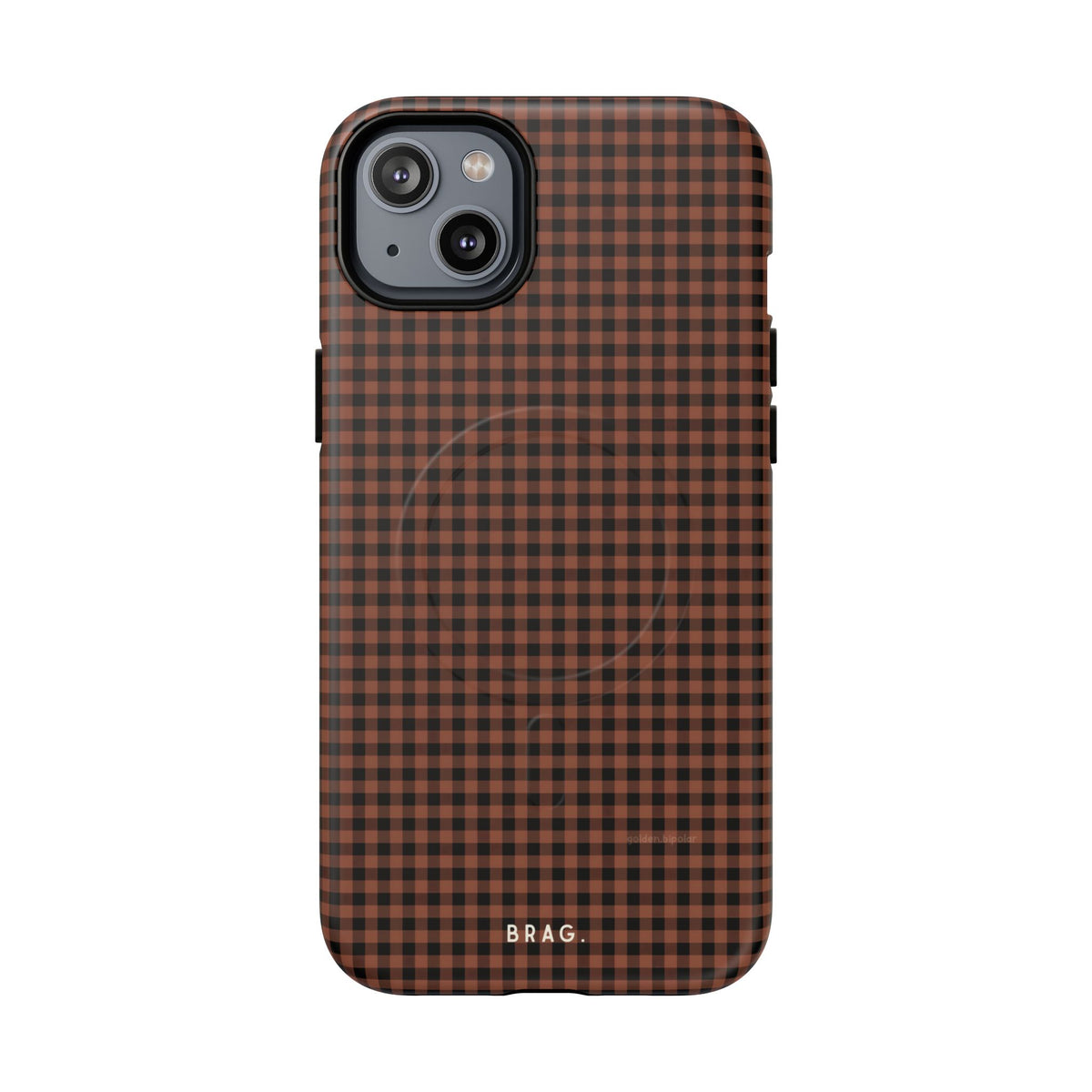 Cafe Check MagSafe Tough Phone Case — Magnetic Protective Cover