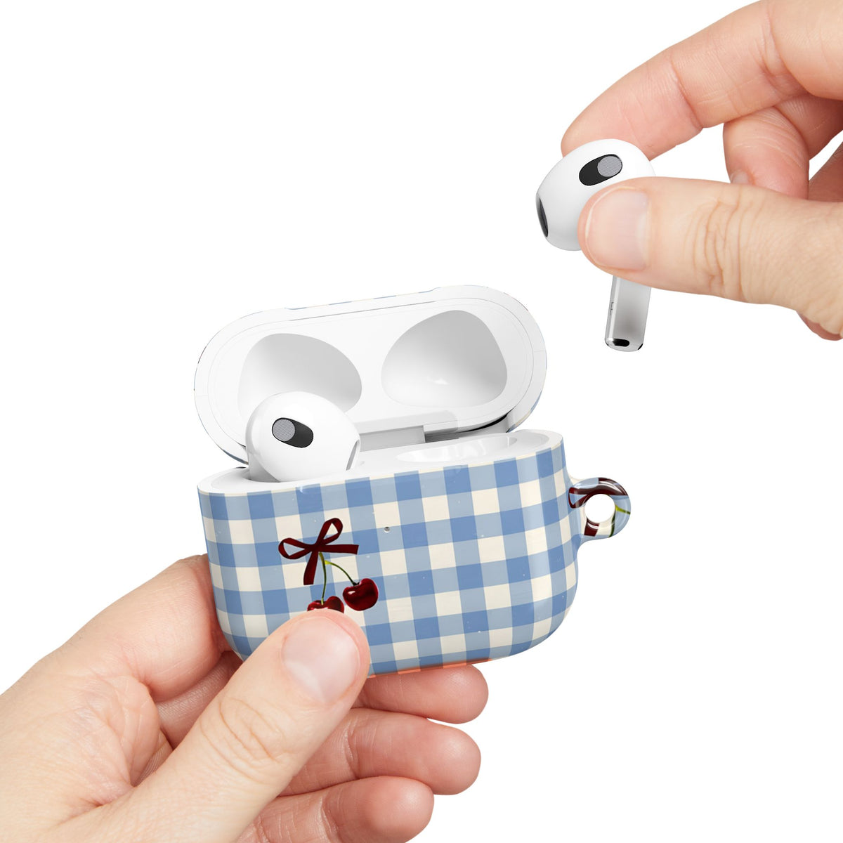 Cherry Picnic AirPod Case – Slim Protective Charging Case
