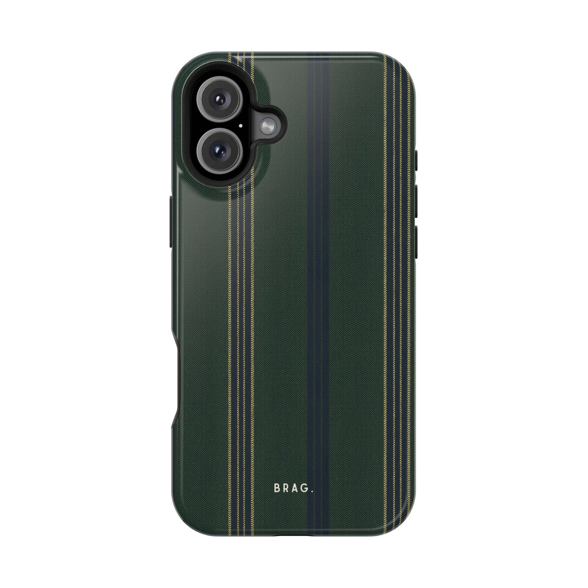Olive Pinstripe Magnetic Impact-Resistant Phone Case