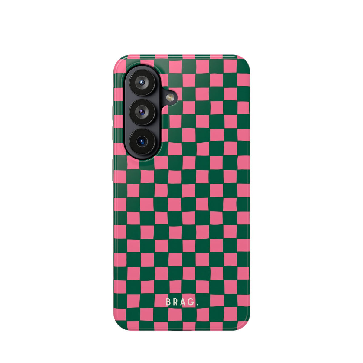 Rasberry Checks Magnetic Impact-Resistant Phone Case