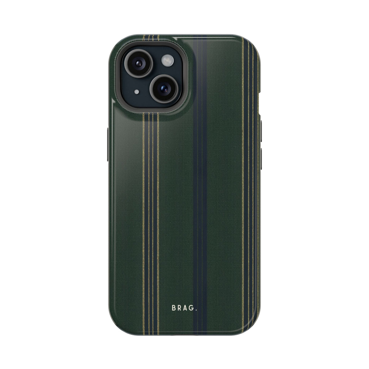 Olive Pinstripe Magnetic Impact-Resistant Phone Case