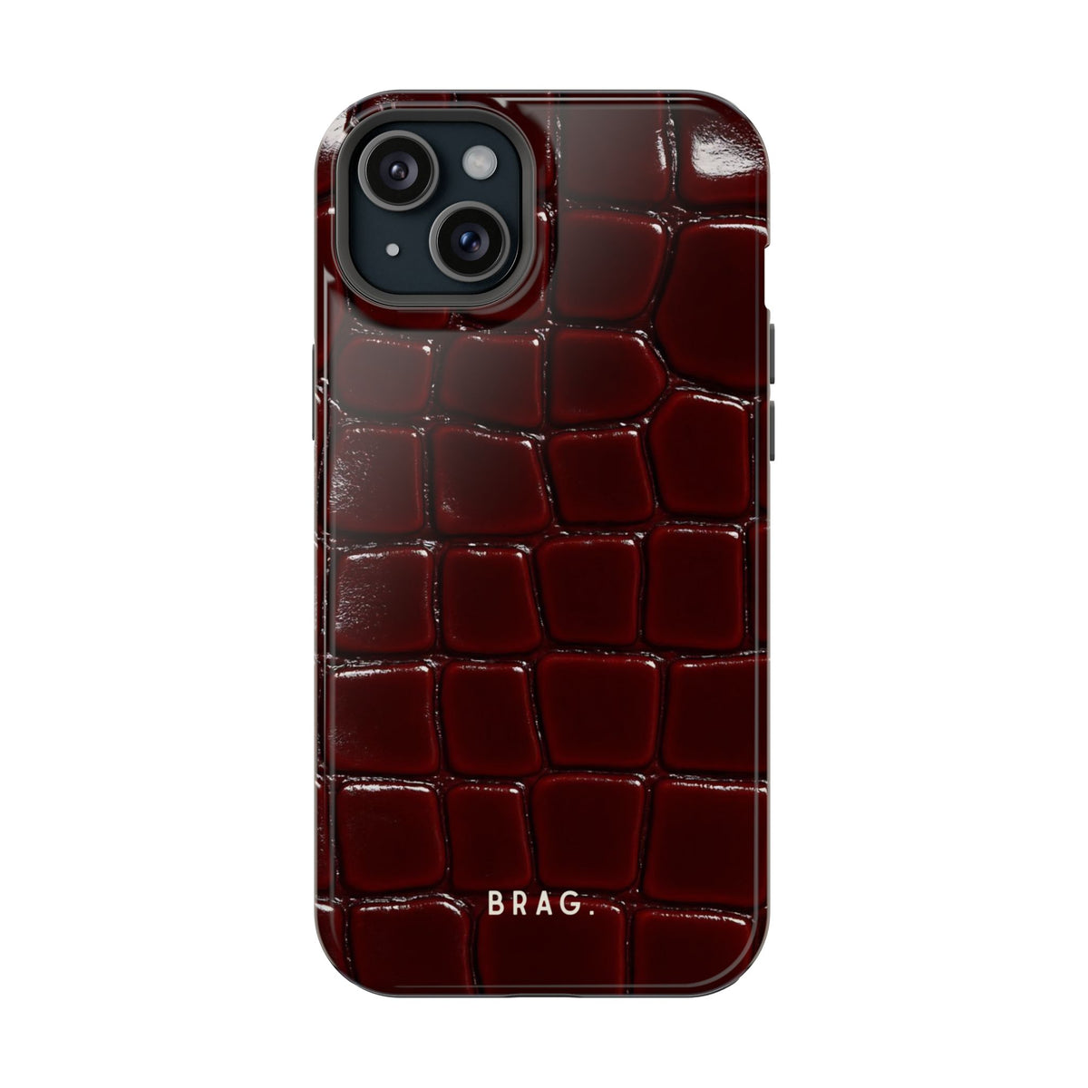 Cherry Leather Magnetic Impact-Resistant Phone Case