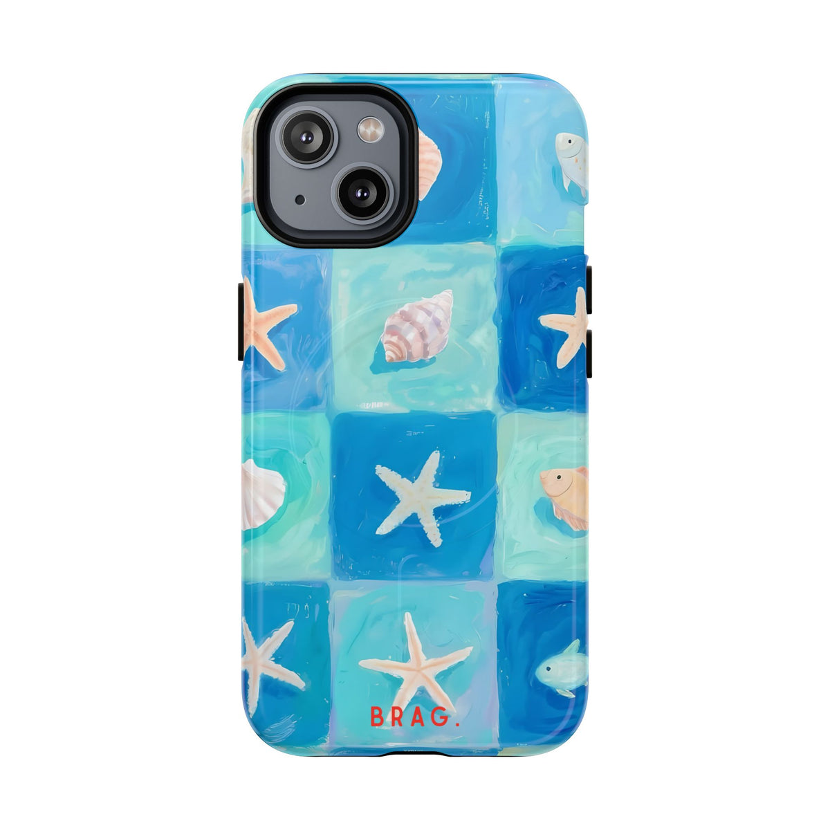 Saltwater Tiles MagSafe Tough Phone Case — Magnetic Protective Cover