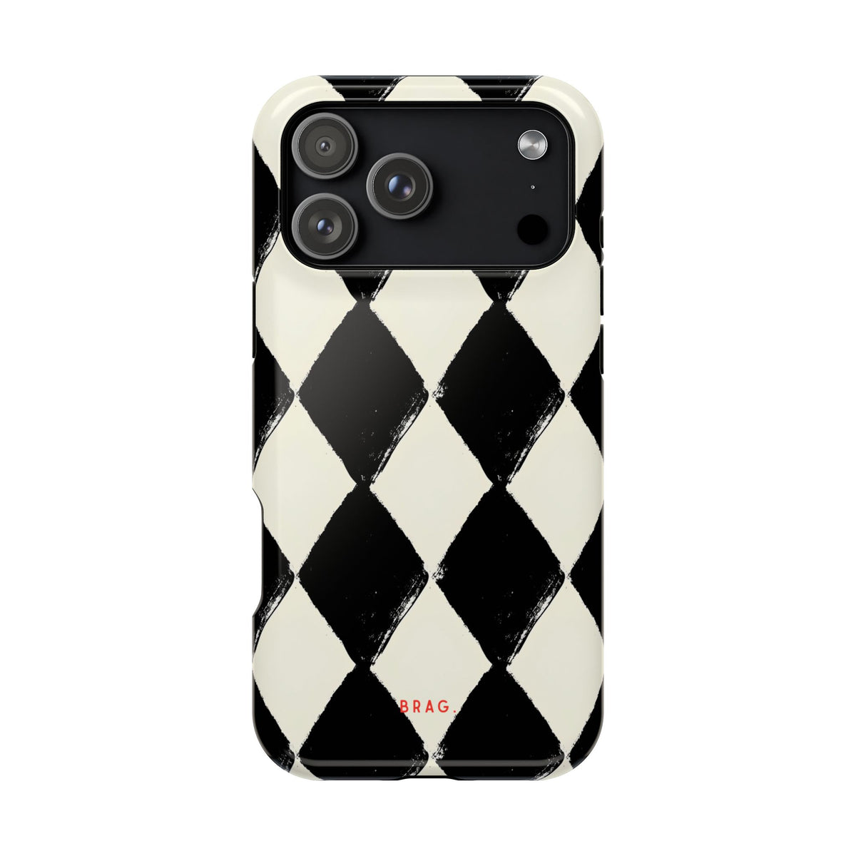 Ivory Harlequin Magnetic Impact-Resistant Phone Case
