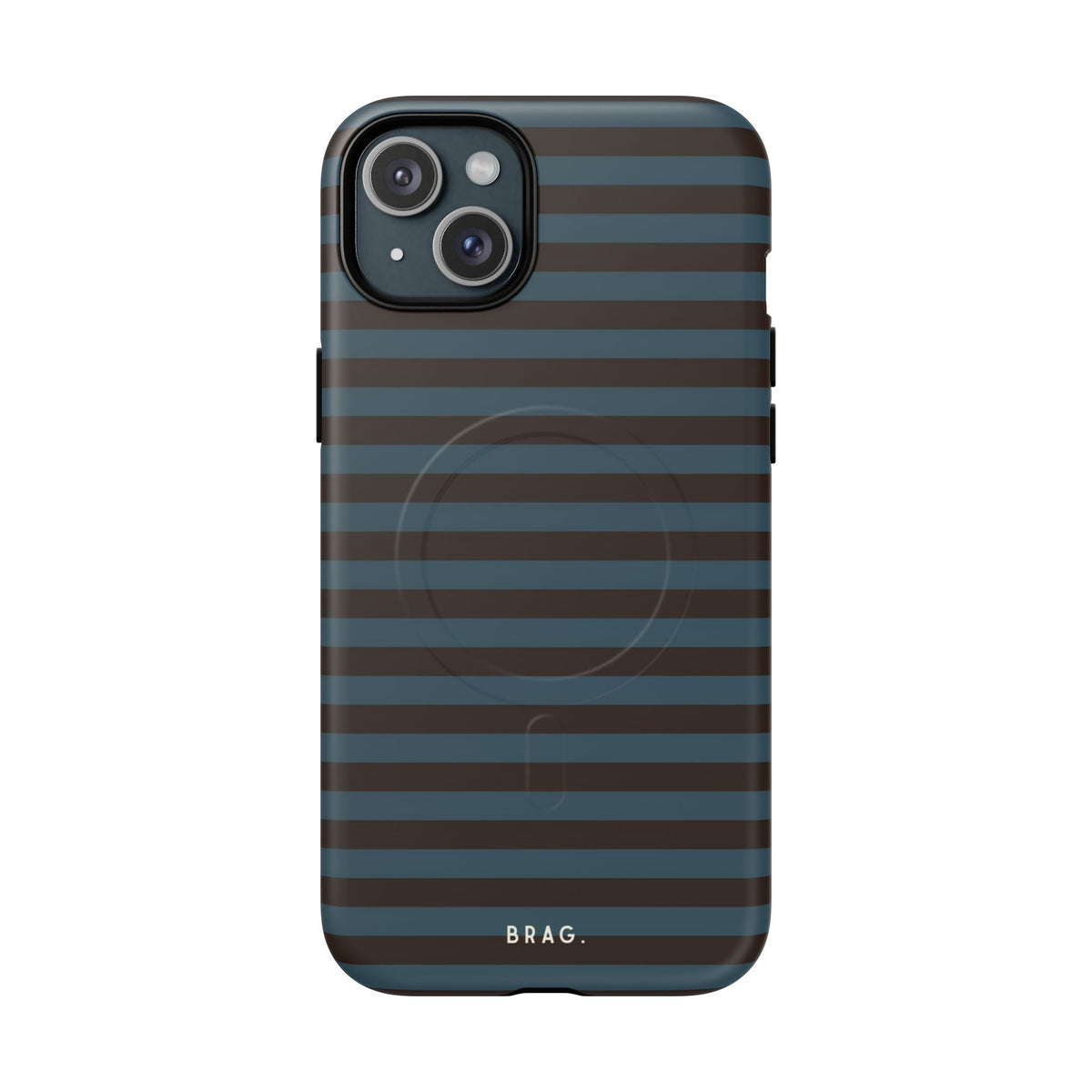 Seaside Stripe MagSafe Tough Phone Case — Magnetic Protective Cover