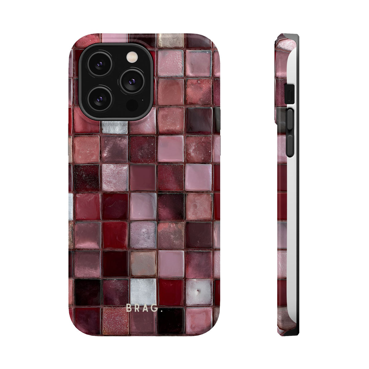Cherry Tile Magnetic Impact-Resistant Phone Case