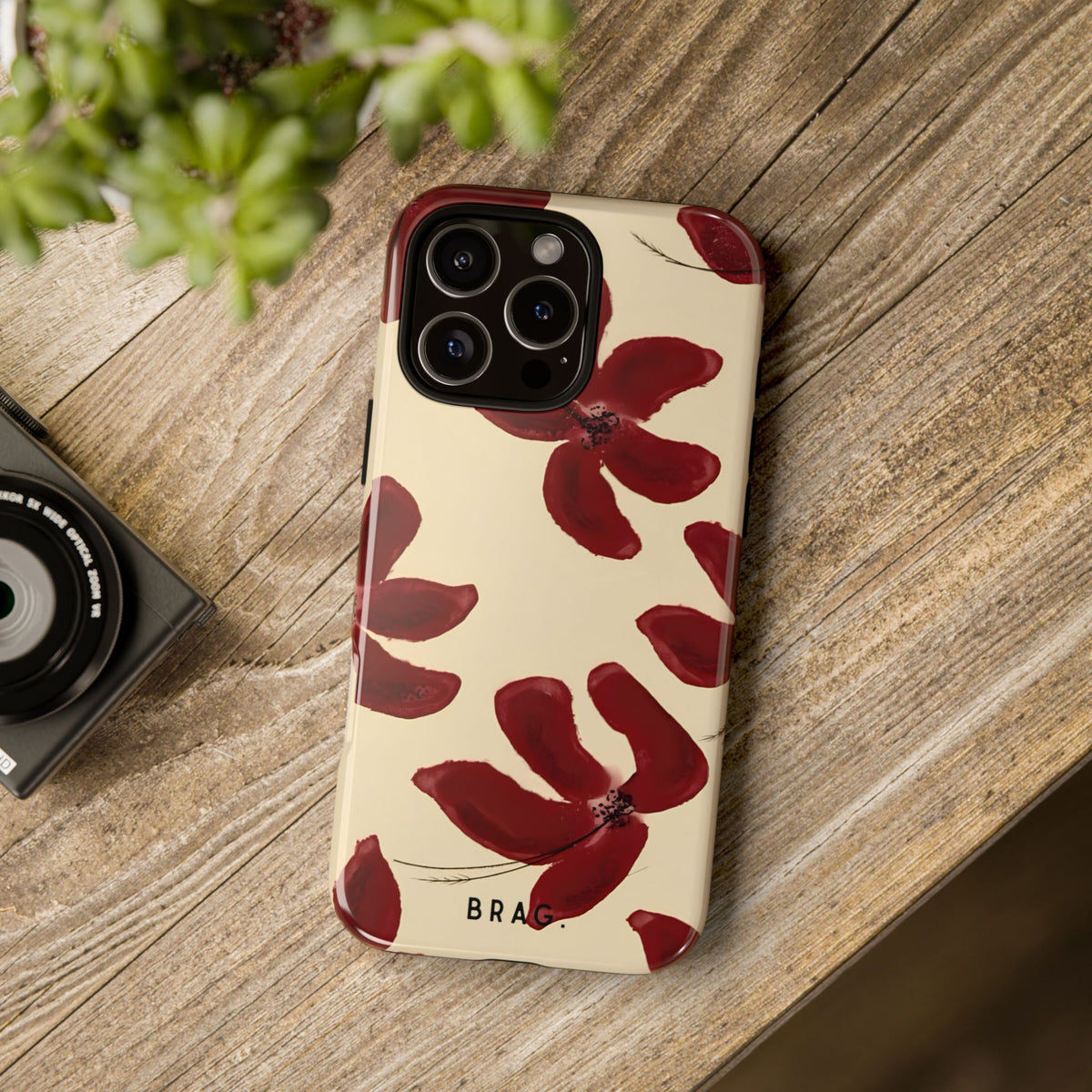 Cherry Bloom Tough Phone Case – Shockproof Protective iPhone Cover