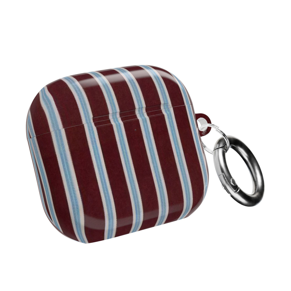 Maroon Lines AirPod Case – Slim Protective Charging Case