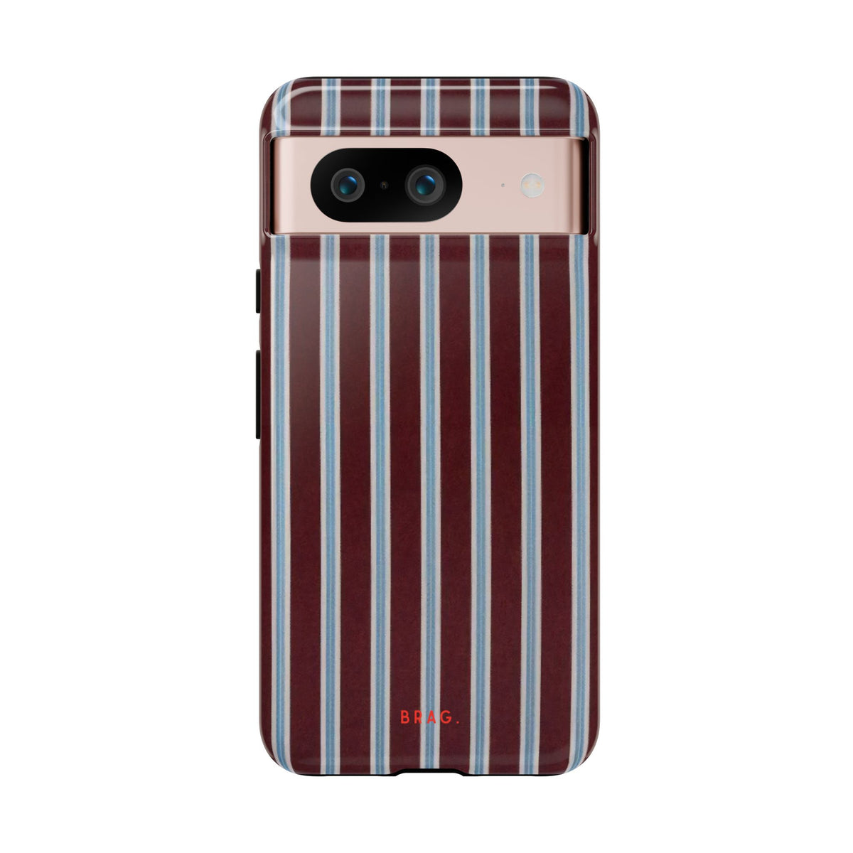 Maroon Lines Tough Phone Case – Shockproof Protective iPhone Cover