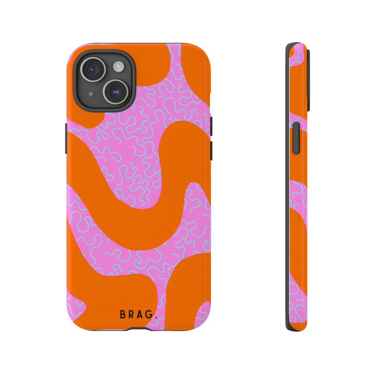Coral Kiss Tough Phone Case – Shockproof Protective iPhone Cover