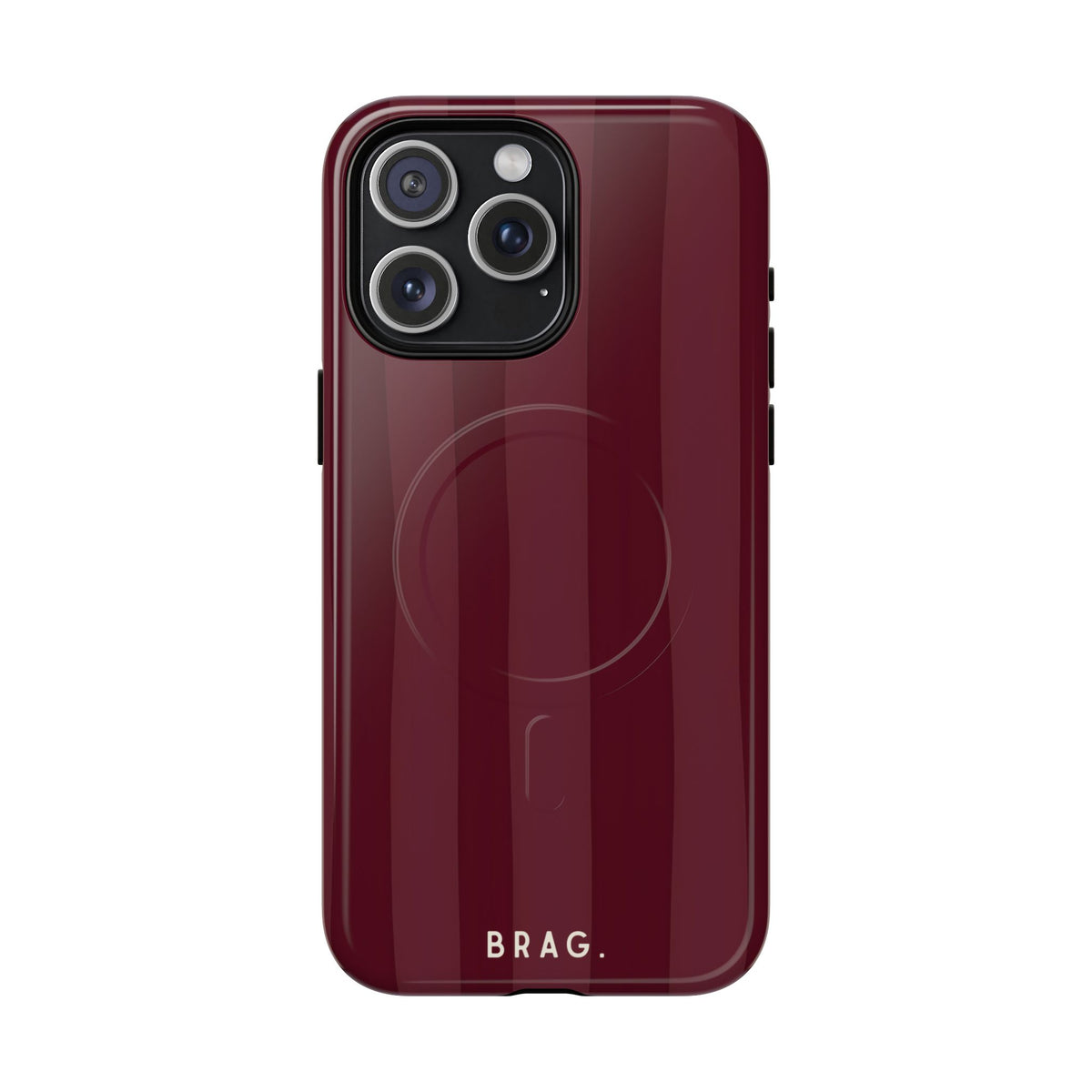 Dark Cherry MagSafe Tough Phone Case — Magnetic Protective Cover