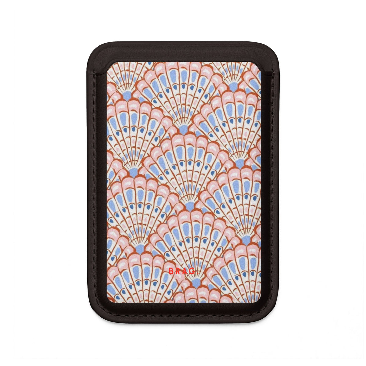 Seashell Soiree MagSafe Vegan Wallet — Slim Phone Card Holder