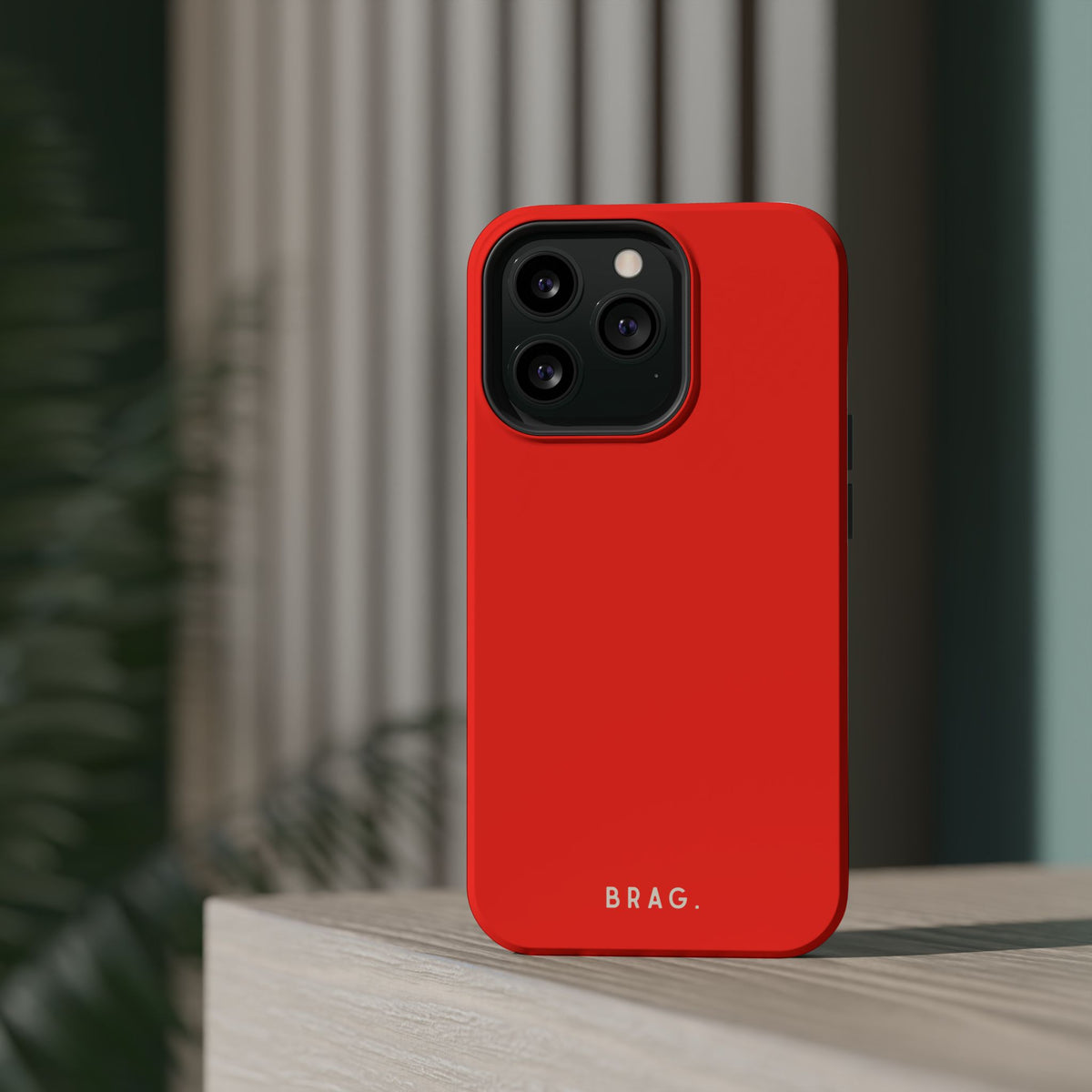 Brag Red Magnetic Impact-Resistant Phone Case