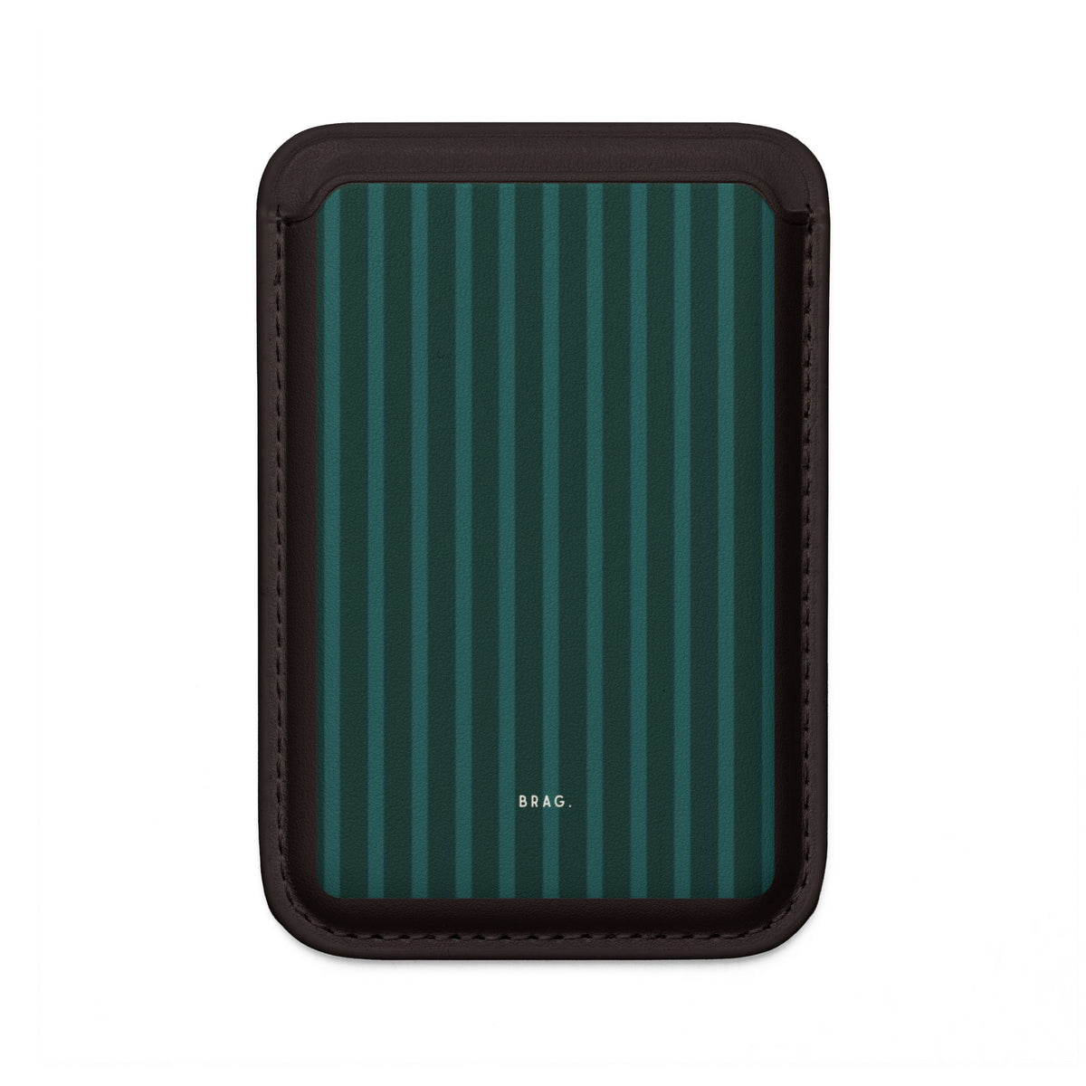 Forest Stripe MagSafe Vegan Wallet — Slim Phone Card Holder