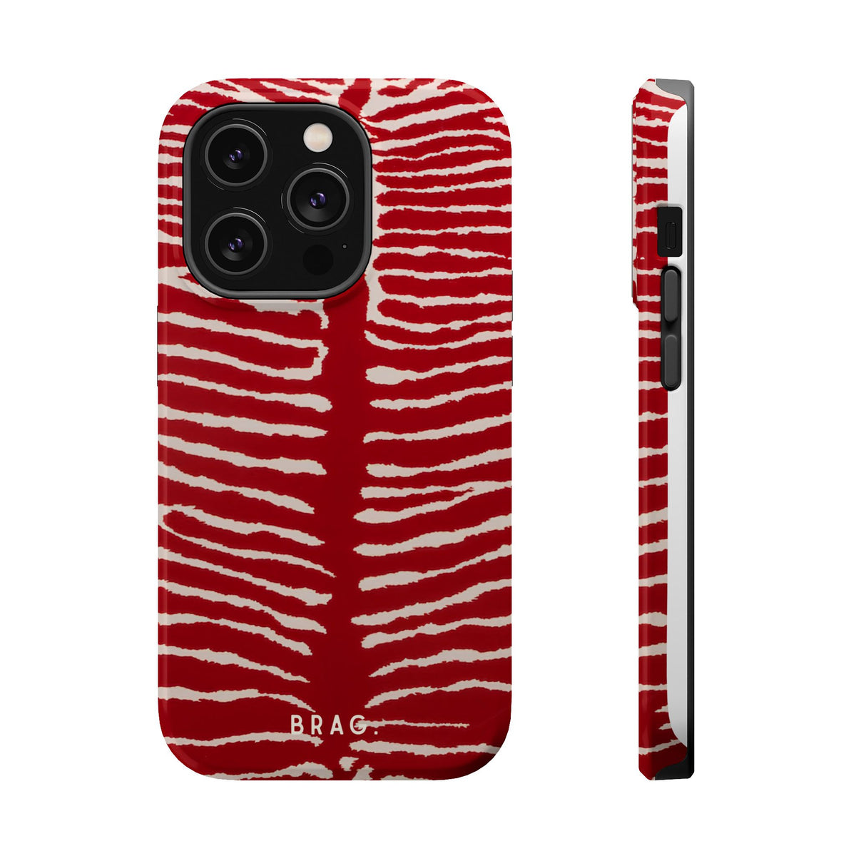 Striped Heat Magnetic Impact-Resistant Phone Case