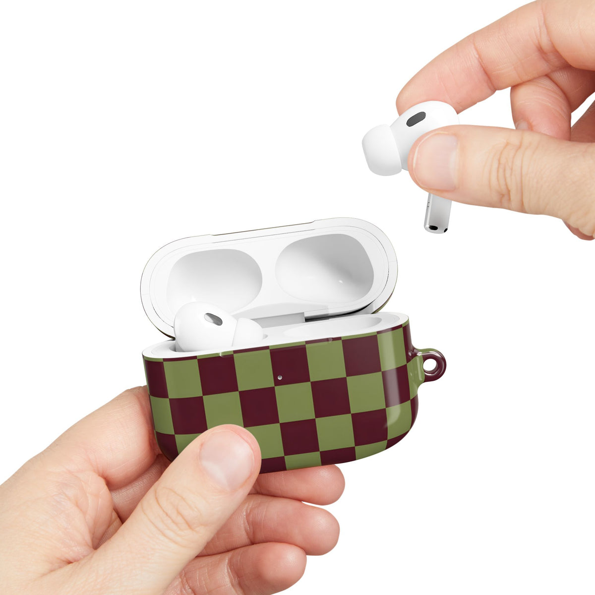 Lucky Check AirPod Case – Slim Protective Charging Case