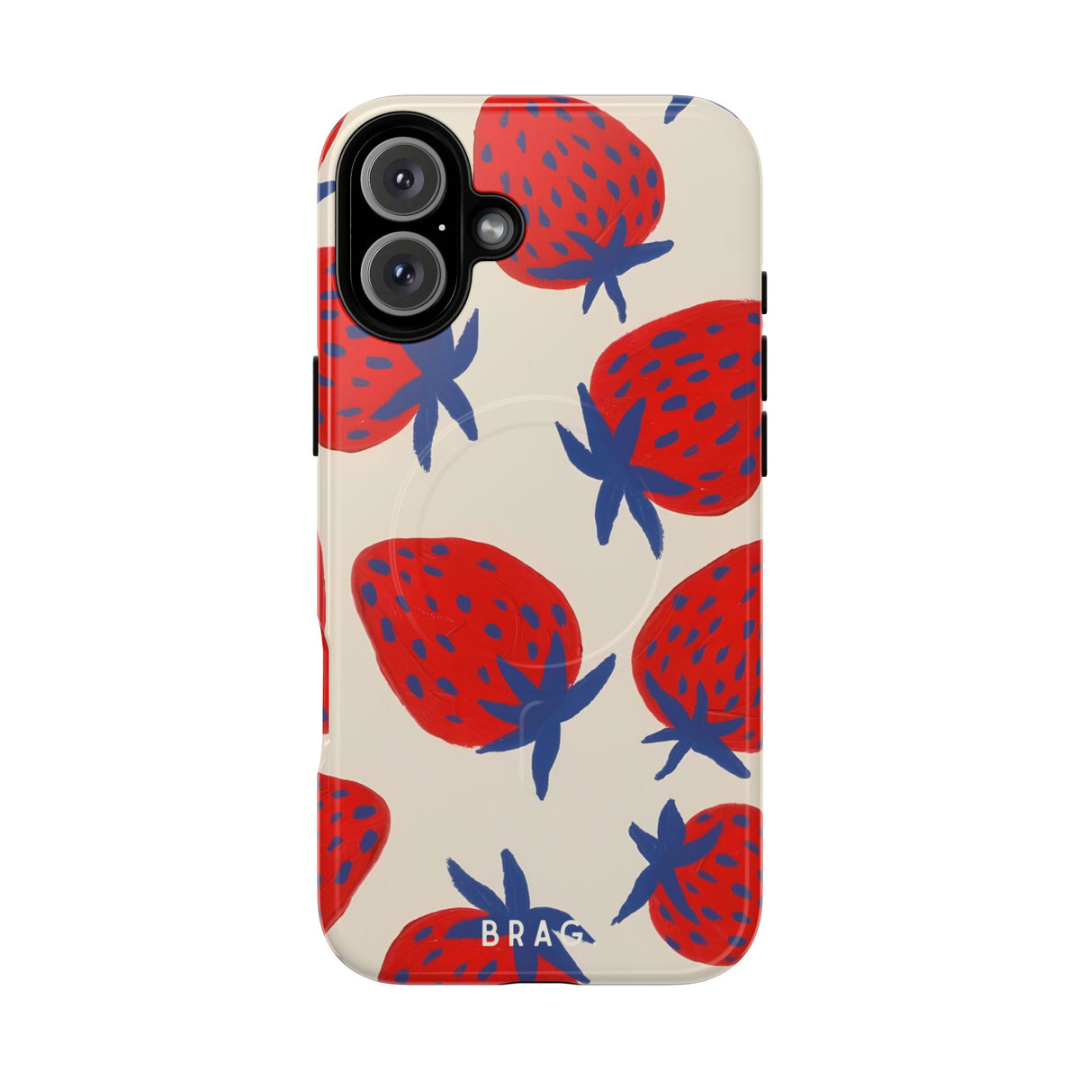 Strawberry Field MagSafe Tough Phone Case — Magnetic Protective Cover