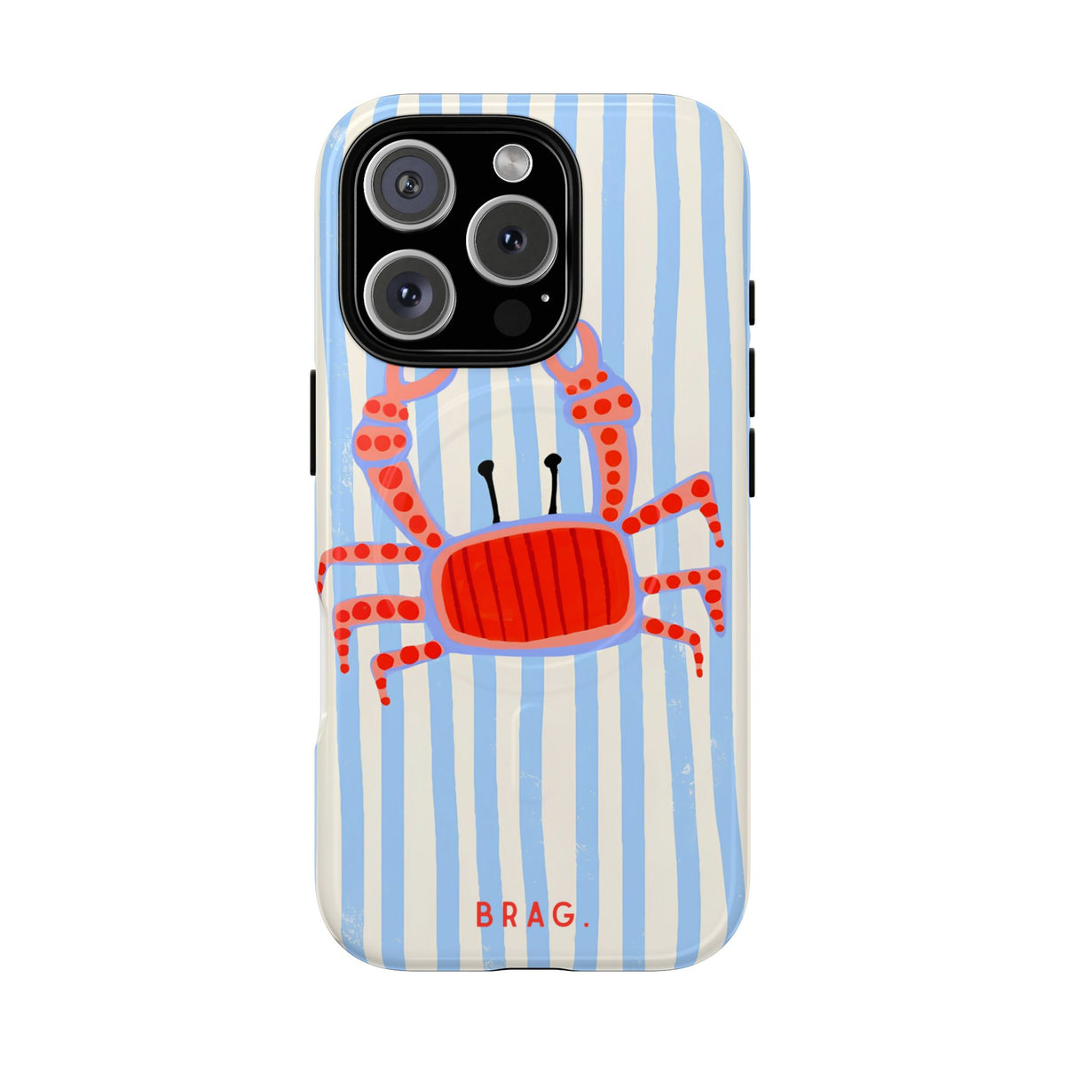 Azure Crab MagSafe Tough Phone Case — Magnetic Protective Cover
