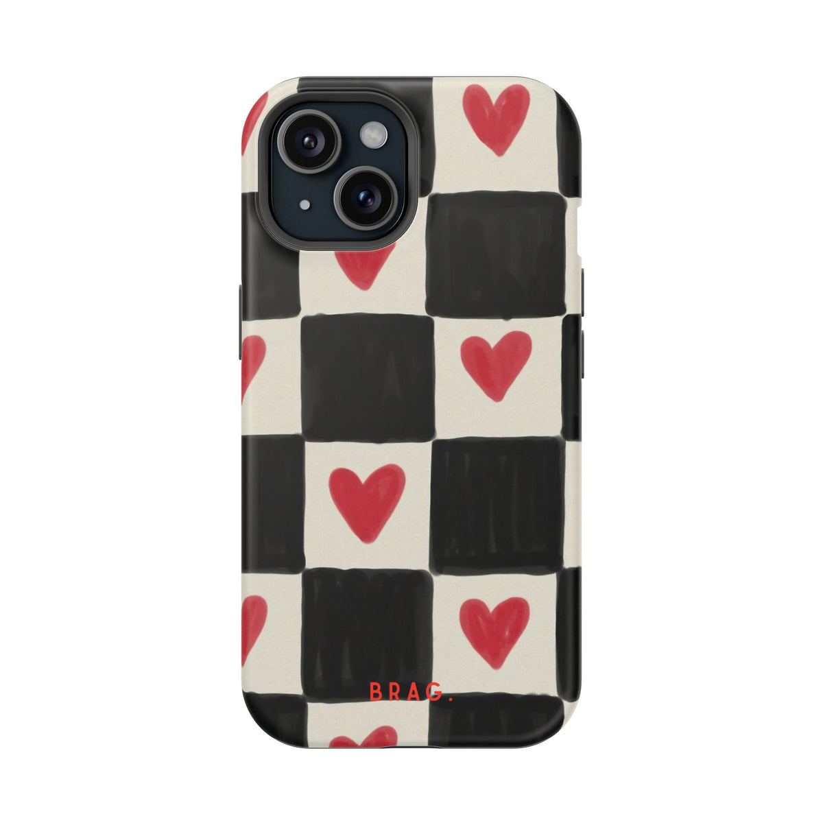 Heart Check Magnetic Impact-Resistant Phone Case