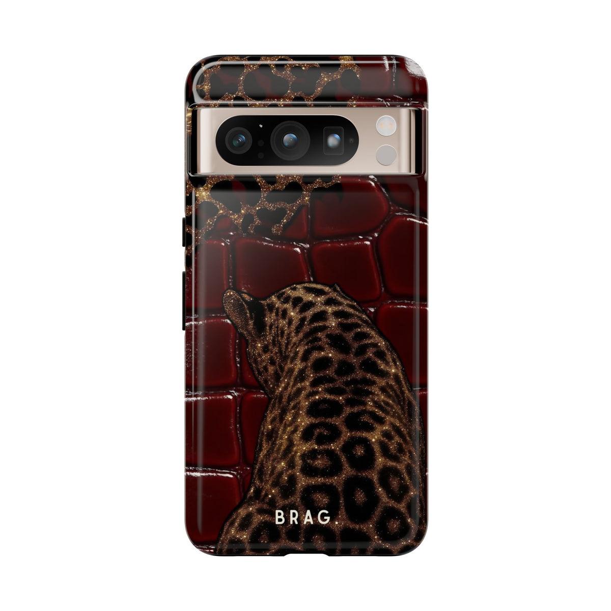 Leopard Lounge Tough Phone Case – Shockproof Protective iPhone Cover