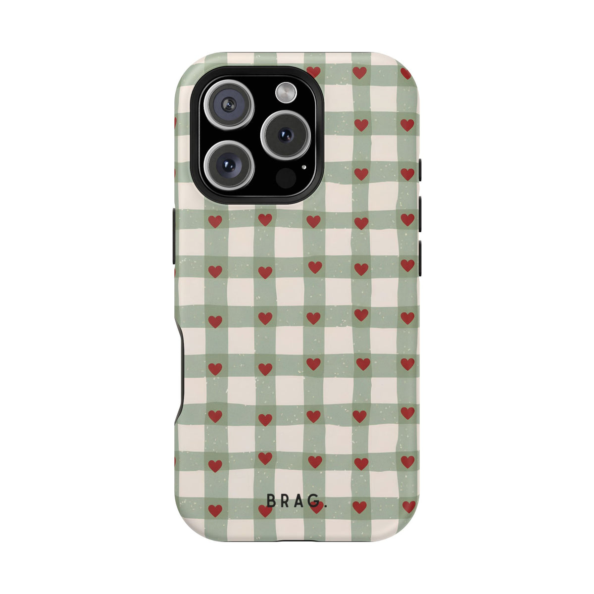 Mint Hearts Magnetic Impact-Resistant Phone Case