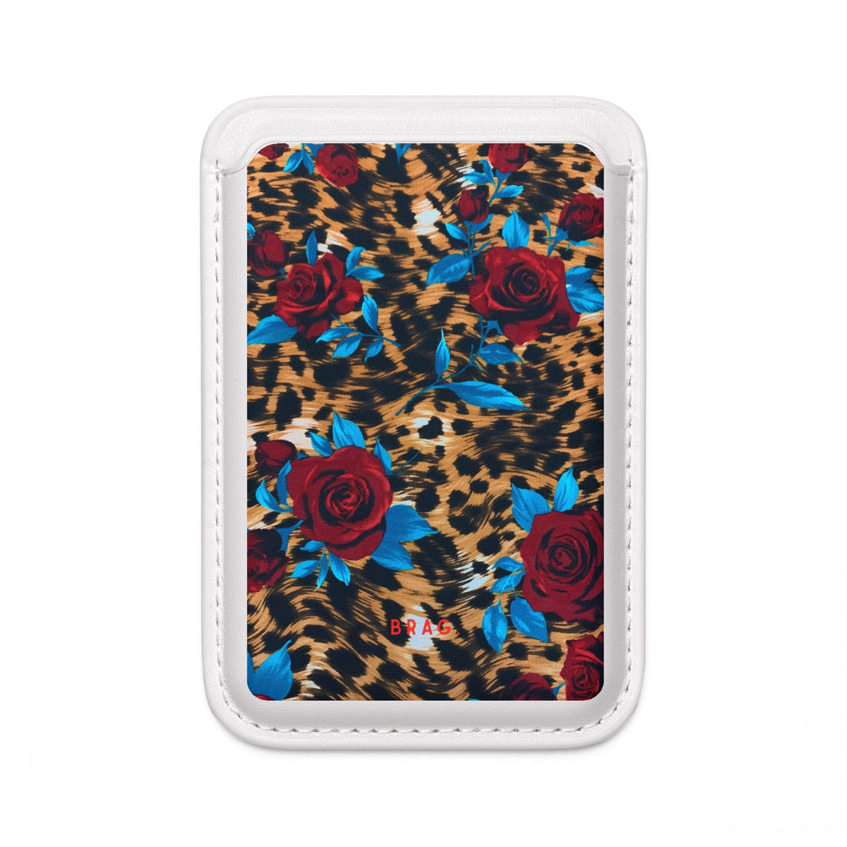 Wild Rose MagSafe Vegan Wallet — Slim Phone Card Holder