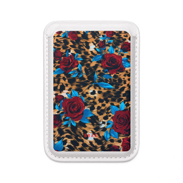 Wild Rose MagSafe Vegan Wallet — Slim Phone Card Holder