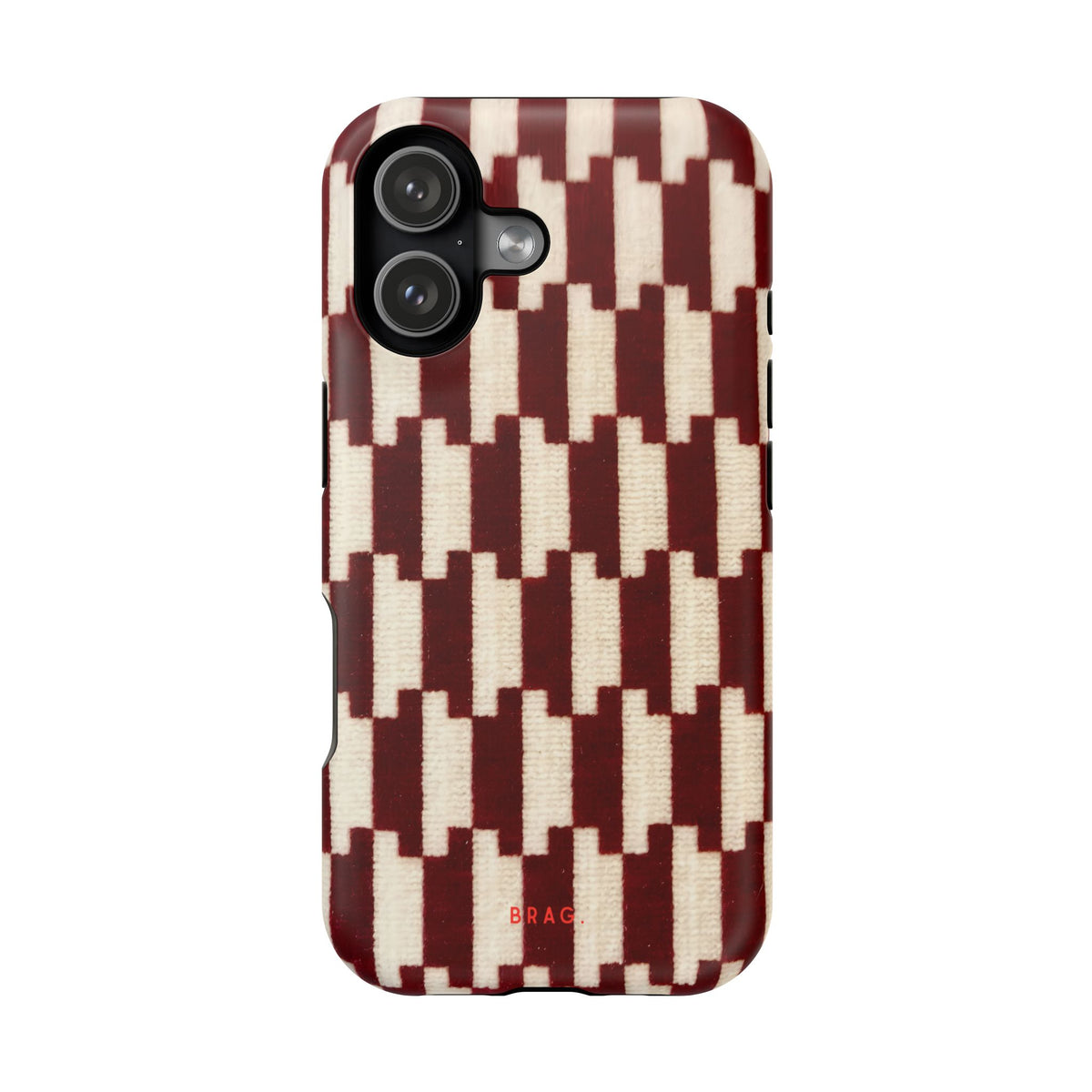 Wine & Cream Magnetic Impact-Resistant Phone Case