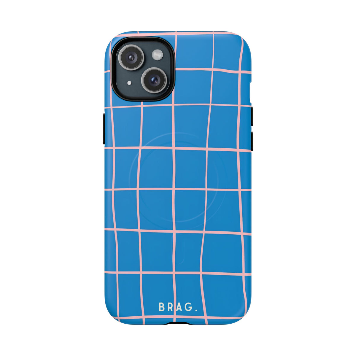 Coastal Grid MagSafe Tough Phone Case — Magnetic Protective Cover