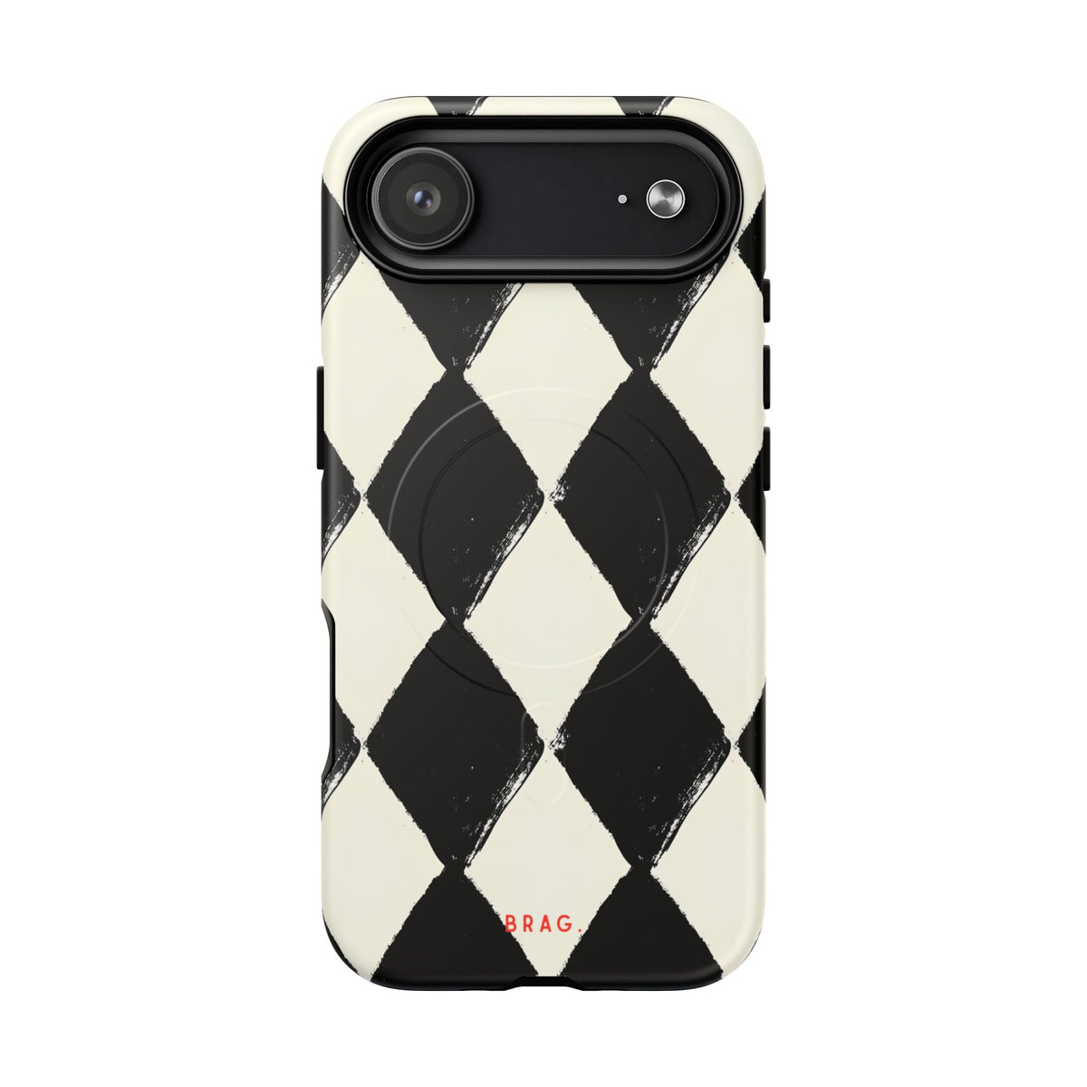 Ivory Harlequin MagSafe Tough Phone Case — Magnetic Protective Cover