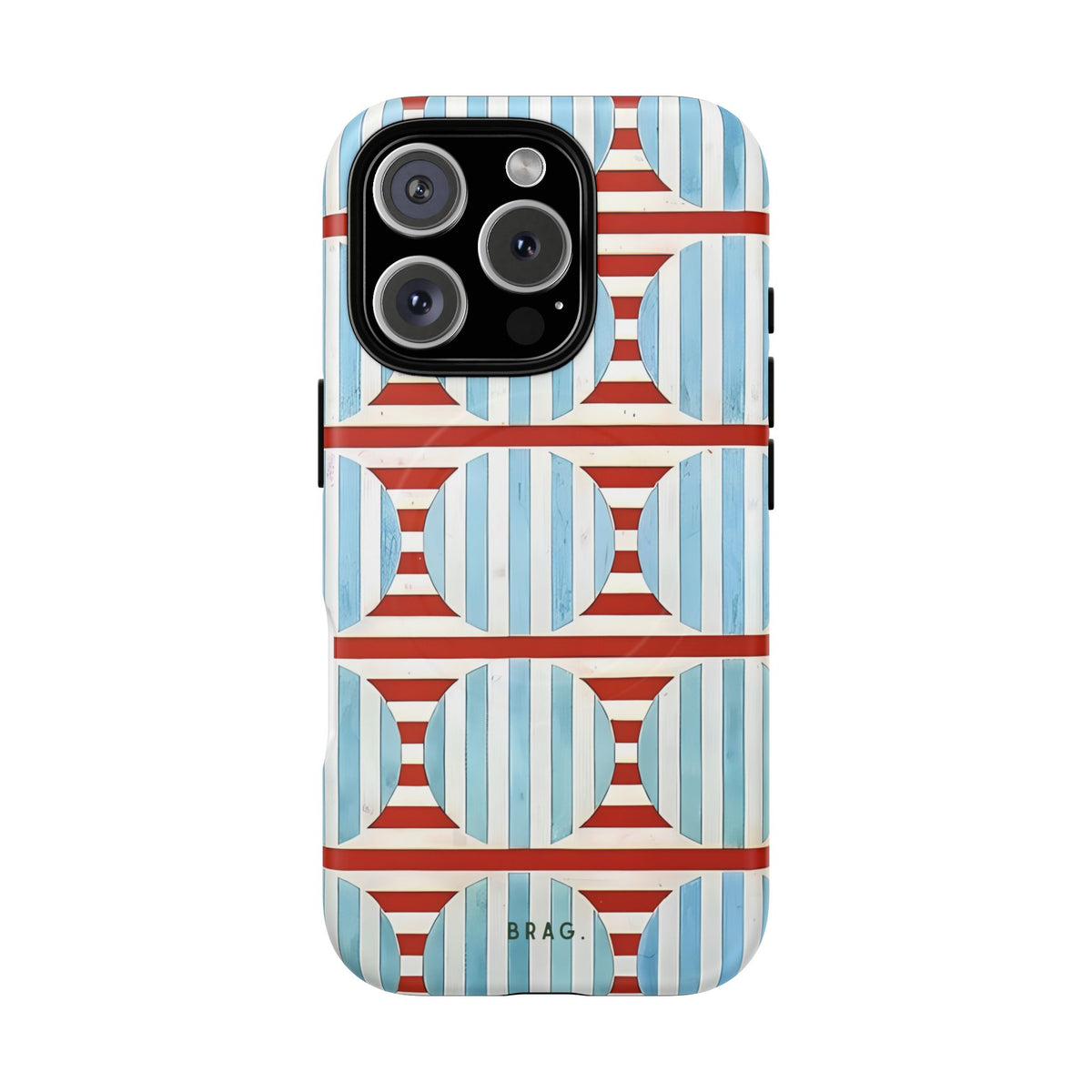 Riviera Stripe MagSafe Tough Phone Case — Magnetic Protective Cover