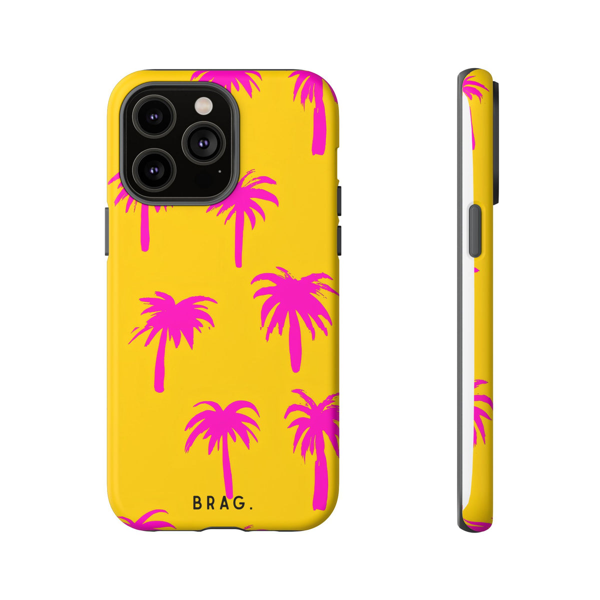 Pink Palms Tough Phone Case – Shockproof Protective iPhone Cover
