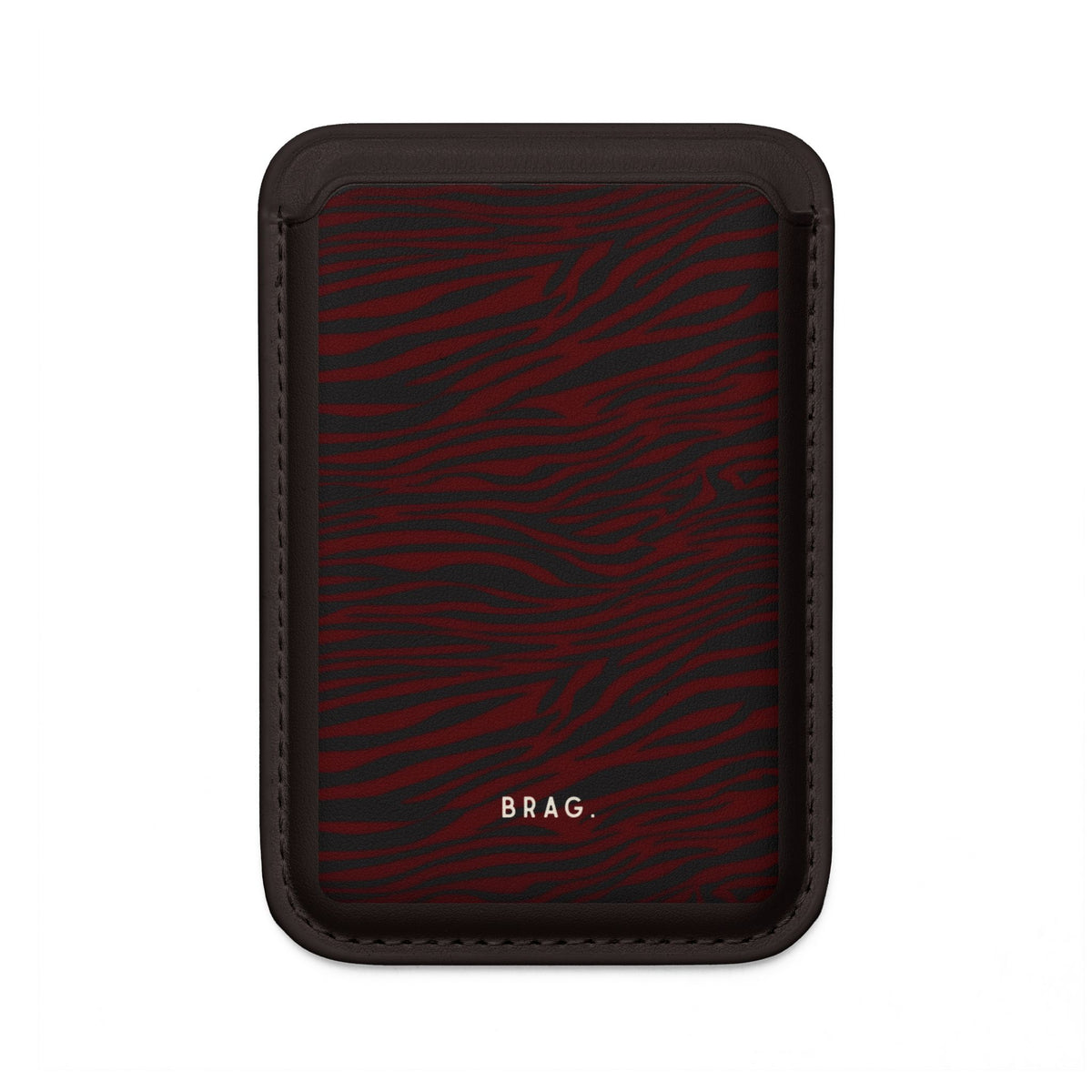 Red Hot MagSafe Vegan Wallet — Slim Phone Card Holder